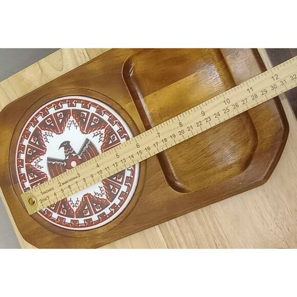 Vintage cheese board , unique design , Aztec ,southwest - Picture 7 of 7